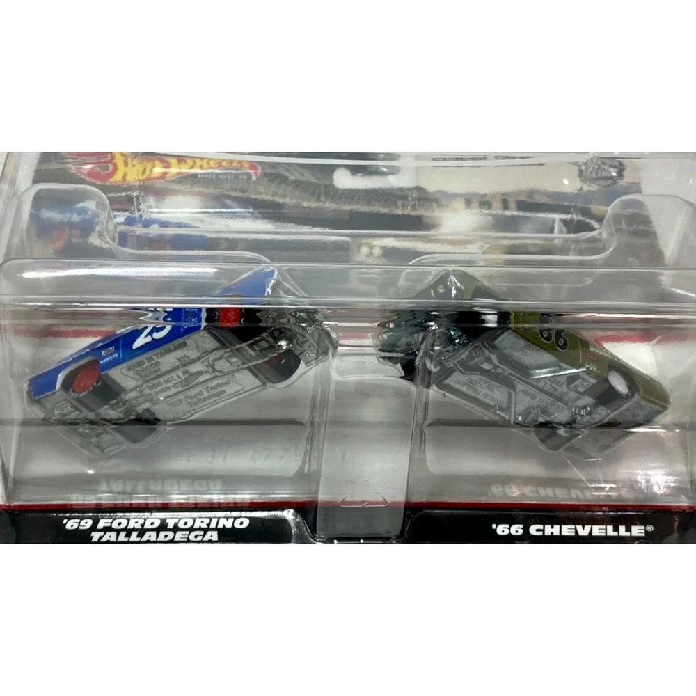 Hot Wheels Premium '69 Ford Torino Talladega & '66 Chevelle 2-Pack 1:64 Die-cast